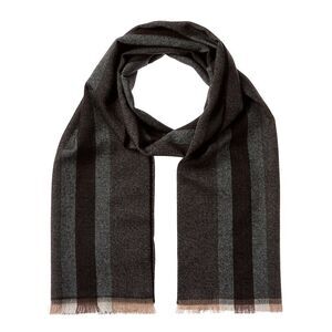 Gucci Gg Wool & Silk-Blend Scarf, Brown